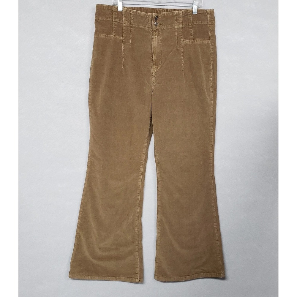 No Boundaries Women XXL 21 Boot Cut Pants Tan Y2K Dark Academia Earthy Corduroy